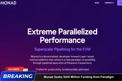 Show news Monad Seeks $200 Million Funding from Paradigm News images Monad Seeks $200 Million Funding from Paradigm